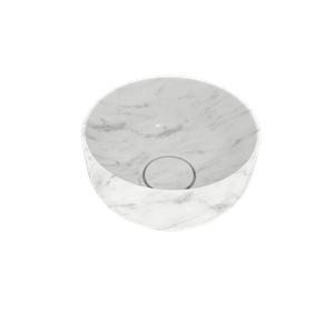 Balmani Bowl waskom Carrara marmer rond Ø 24 cm