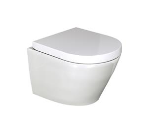 Luca Varess Calibro hangend toilet hoogglans wit randloos compact
