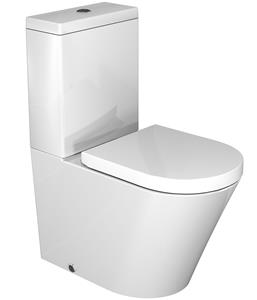 Luca Varess Calibro staand toilet hoogglans wit randloos
