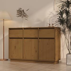 vidaXL Sideboard Honigbraun 110x34x75 cm Massivholz Kiefer 