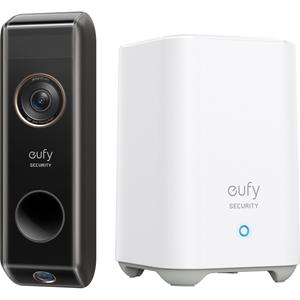 eufy Video Doorbell Dual + HomeBase 2 - 2K-Videotürklingel mit Basisstation - schwarz