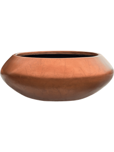 Baq Metallic Silver leaf Bowl Ufo Matt Copper, 40x15cm