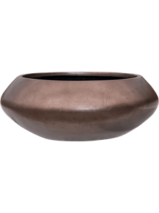Baq Metallic Silver leaf Bowl Ufo Matt Coffee, 40x15cm