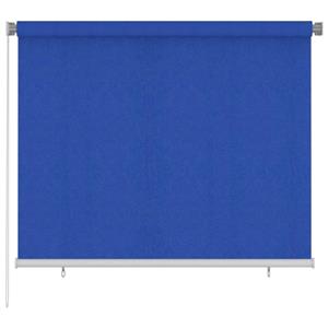 VidaXL Rolgordijn Voor Buiten 180x140 Cm Hdpe Blauw