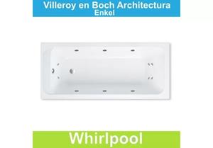 Ligbad Villeroy & Boch Architectura 170x70 cm Balboa Whirlpool systeem Enkel 