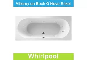 Ligbad Villeroy & Boch O.novo 180x80 cm Balboa Whirlpool systeem Enkel 
