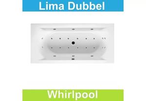 Riho Ligbad  Lima 200 x 90 cm Whirlpool Dubbel systeem 