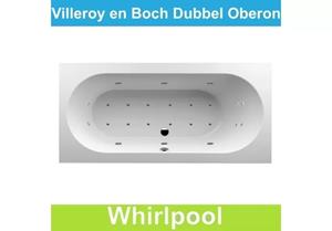 Ligbad Villeroy & Boch Oberon 190x90 cm Balboa Whirlpool systeem Dubbel 