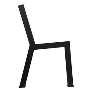 Furniture Legs Europe Zwarte stalen N benchleg hoogte 76 cm (2,5 x 5)
