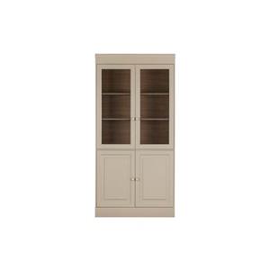 Vtwonen Chow 2-deurs vitrinekast - Grenen - Dakargrau - 215x105x40