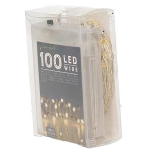 Draadverlichting Lichtsnoer Met 100 Lampjes Warm Wit Op Batterij 1000 Cm ichtsnoeren