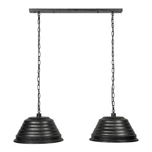 MOOS Hanglamp 2xø47 Ribbel / Charcoal