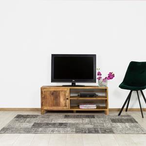 Steigerhouttrend Tv-meubel mangohout Lian met deur