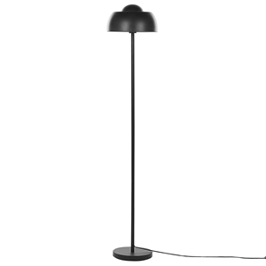 Beliani - Stehlampe Schwarz Matt 148 cm aus Stahl mit langem Kabel mit Schalter rund Industrie Look Modernes Design - Schwarz