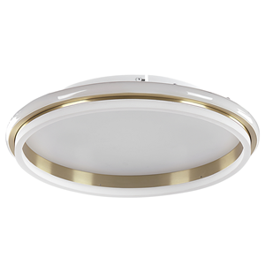 BELIANI Metalen LED-plafondlamp ⌀ 64 cm Wit en Goud TAPING