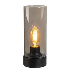 Leen Bakker Tafellamp Rotterdam - zwart - 13,5Øx27 cm