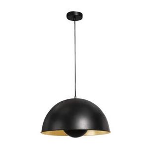 Leen Bakker Hanglamp Brugge - zwart/goudkleur - 120xØ40 cm