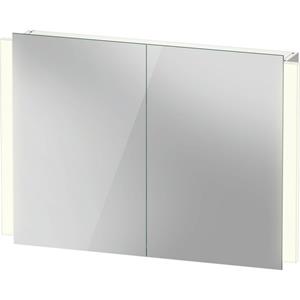 Duravit Ketho 2 spiegelkast met 2 deuren met led verlichting en wastafelverlichting 100x70x15.7cm met sensorschakelaar wit K27137000000010