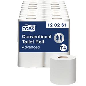 Tork Toiletpapier  T4 120261 Advanced 2laags 488vel 4rollen Wit