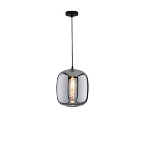 Fischer & Honsel hanglamp Nayla gerookt glas ⌀25cm E27 40W