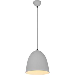 BES LED LED Hanglamp - Hangverlichting - Trion Lopez - E27 Fitting - 1-lichts - Rond - Mat Grijs - Aluminium