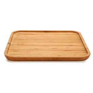 Arte R Bamboe houten broodplank/serveerplank vierkant 30 cm - Dienbladen van hout