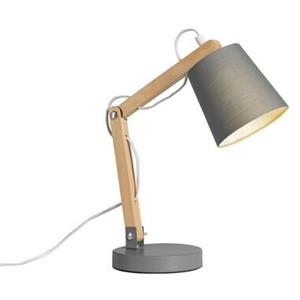 Leen Bakker Bureaulamp Olaf - grijs - 40xØ14cm