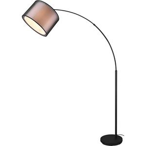 BES LED LED Vloerlamp - Vloerverlichting - Trion Bidon - E27 Fitting - 1-lichts - Rond - Mat Zwart - Aluminium - Tot 10W
