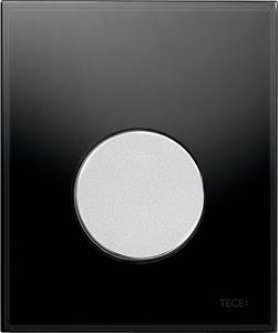 TECE loop urinoir bedieningsplaat glas - zwart, toets mat chroom