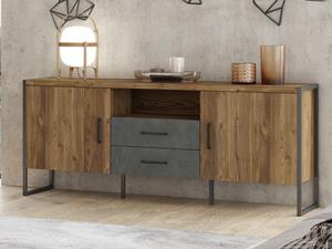 Mobistoxx Dressoir MODECO 2 deuren 2 lades appenzeller/licht matera