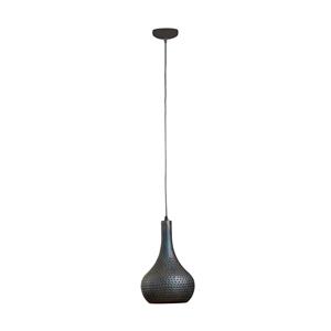 Hoyz Hanglamp Industry Concrete - Kegelvorm - Zwart Bruin - 25x25x150