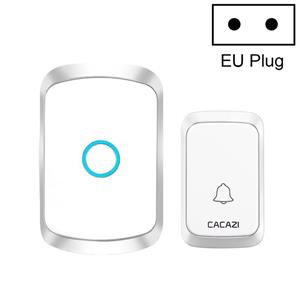 CACAZI A50 1 voor 1 draadloze muziekdeurbel zonder batterij stekker: EU-stekker