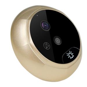 huismerk Danmini W5 2.4 inch scherm 2.0MP Security Camera No verstoren Peephole Viewer deurbel Support TF-Card / Night Vision / Video Recording(Gold)