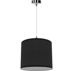 BES LED LED Hanglamp - Hangverlichting - Aigi Utra - E27 Fitting - Rond - Mat Zwart - Kunststof