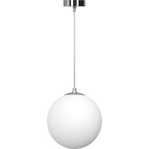 BES LED LED Hanglamp - Hangverlichting - Aigi Pyra - E27 Fitting - Rond - Mat Wit - Glas