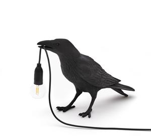 Seletti Bird Waiting Tafellamp Zwart Buiten