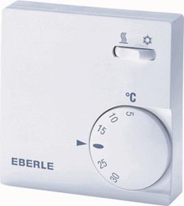 Erbele Eberle RTR-E 6731 kamerthermostaat aan/uit 230V met draaiknop, wit