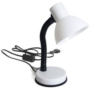Shoppartners Bureaulamp Wit/zwart 16 X 12 X 30 Cm Flexibele Lamp Verlichting - Bureaulampen