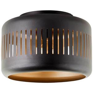 Lampe Tyas Deckenleuchte 38cm schwarz/gold Metall/Bambus schwarz 1x A60, E27, 60 w - schwarz - Brilliant