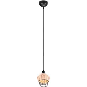 BES LED LED Hanglamp - Hangverlichting - Trion Bera - E27 Fitting - 1-lichts - Rond - Bruin - Aluminium