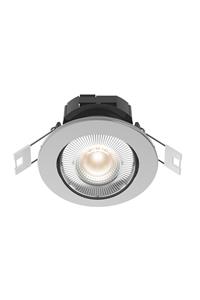 Calex Smart downlight brushed stainless steel, CCT, 345 lm, adjustable