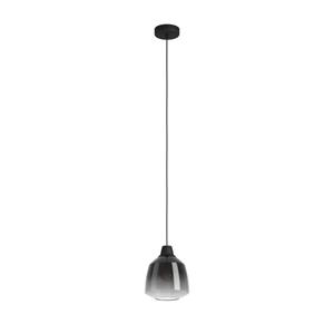 Eglo -   Hanglamp Sedbergh Black / Glass: grey  Staal