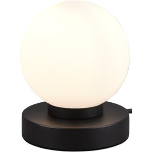 BES LED LED Tafellamp - Tafelverlichting - Trion Baldo - E14 Fitting - Rond - Mat Zwart - Aluminium