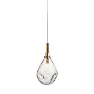 Bomma Soap Mini Single Hanglamp - Helder glas - Geborsteld gouden fitting