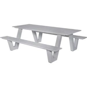 Leen Bakker Picknicktafel Breeze - grijs - 20x187x76 cm