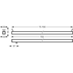 Trilux 6971550 AltigoG290 #6971550 LED-Deckenleuchte LED 27W Anthrazit