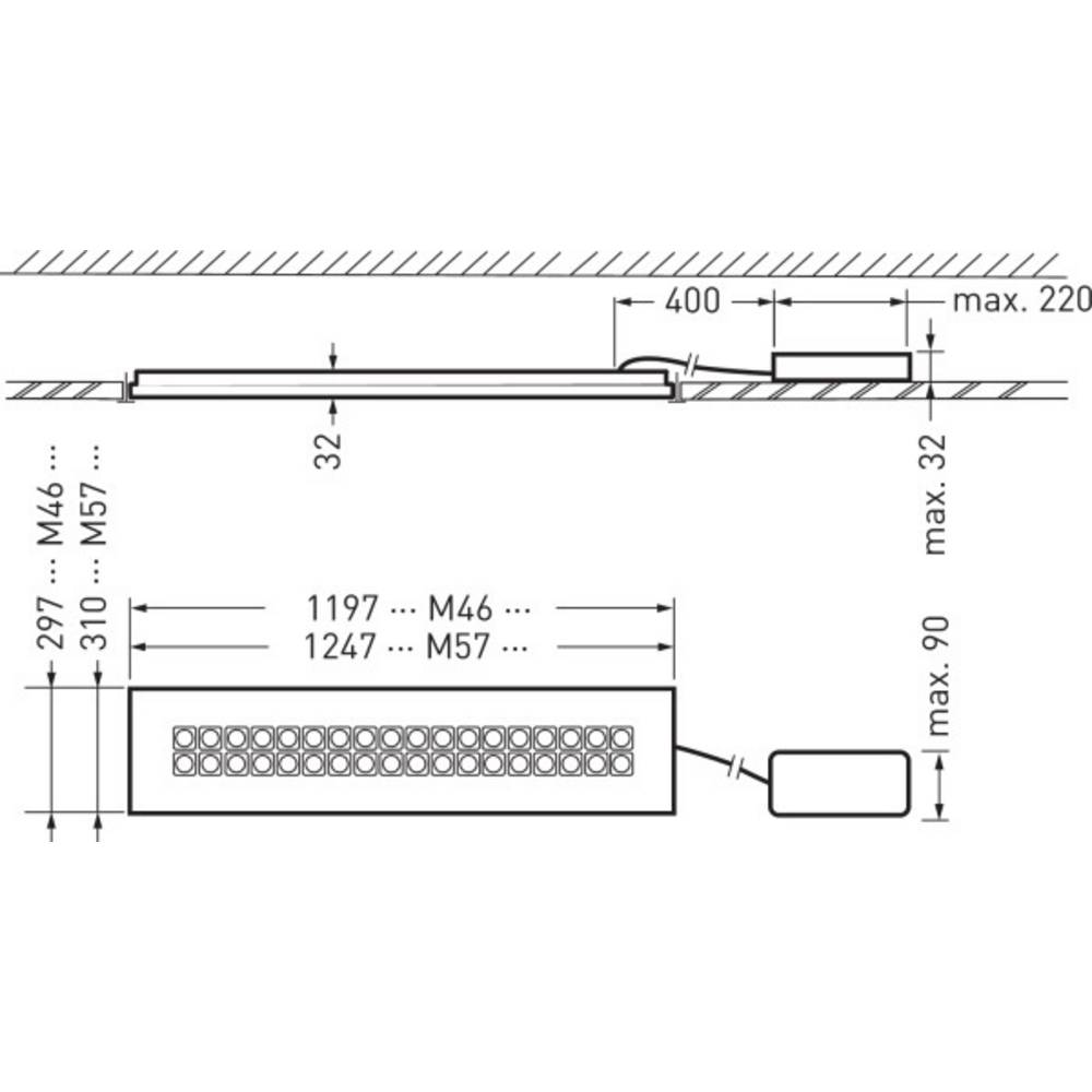 Trilux 7618851 Creavo M57- #7618851 LED-Deckenleuchte LED 29W Weiß