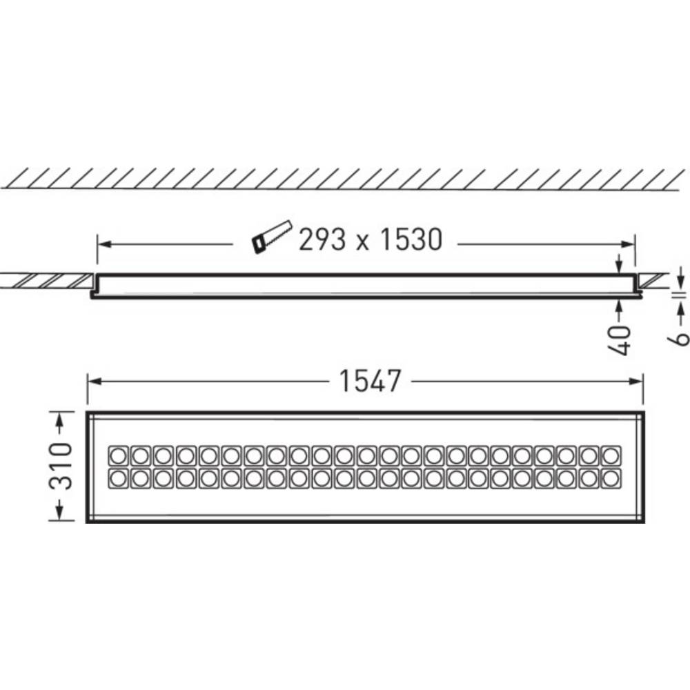 Trilux 7624651 Creavo M59 #7624651 LED-Deckenleuchte LED 49W Weiß