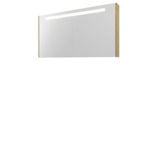 Proline Spiegelkast Premium met geintegreerde LED verlichting, 3 deuren 140x14x74cm Ideal oak 1809552