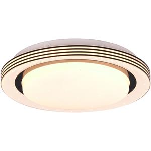 BES LED LED Plafondlamp - Plafondverlichting - Trion Atras - 10.5W - Aanpasbare Kleur - Afstandsbediening - Dimbaar - Sterlicht - Rond - Mat Zwart - Kunststof